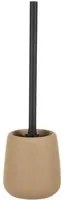 Porta scopino WC beige in stoneware