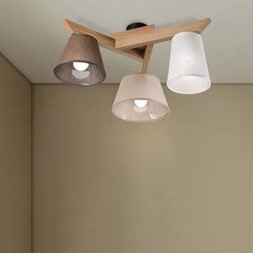 Brilagi - LED  Lampadario a plafone ANTHONY 3xE14/40W/230V quercia