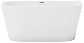 Vasca da bagno semi freestanding 175 litri 130 x 71,5 x 58 cm Acrilico Bianco - DIVINA
