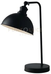 Lume charleston in metallo nero 1 luce attacco e27 16x27x43cm