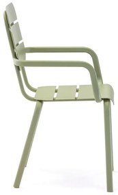 Set di 4 sedie da giardino in metallo verde Alicante - Ezeis