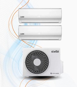 Climatizzatore Stelbi Lyra Dual Inverter R-32 WiFi, 12.000 + 12.000
