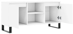 Mobile Porta TV Bianco 104x35x50 cm in Legno Multistrato