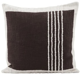 Tikamoon - Federa di cotone Yarn brown 50 x 50
