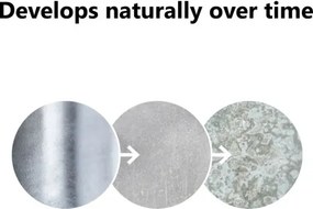 Nordlux - Lampada da esterno BLOKHUS 1xE27/60W/230V IP54, argento, 92 cm