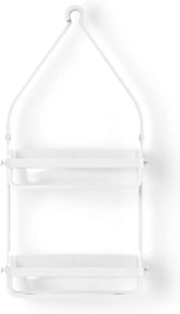 Mensola in plastica bianca sospesa per il bagno Flex - Umbra