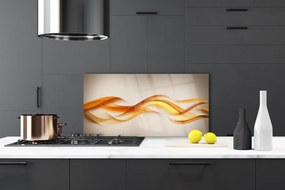 Pannello cucina paraschizzi Astrazione Onde Arte Arte 100x50 cm