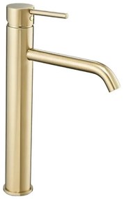 REA-B9409 - Miscelatore per lavabo LUNGO 28 cm, finitura oro