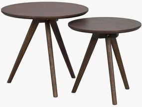 Set di 2 tavolini in legno Yumi