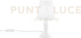 Lumetto bingo bianco in pc 1 luce attacco e14 13x9x24,5cm