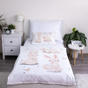 Biancheria da letto per bambini in cotone per culla 100x135 cm Bunnies – Jerry Fabrics