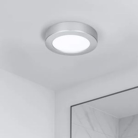 Solight WD240-S - Pannello LED 2 in 1 LED/12W/230V 3000/4000/6000K Ø17 cm IP54 argento
