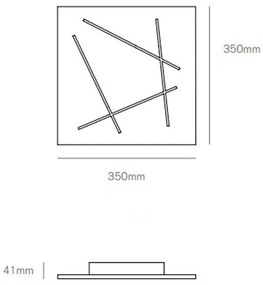 Flat plafoniera 31w 4000k 1328lm