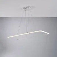 Lampadario In Alluminio E Metallo Bianco Moderno Conrad Led