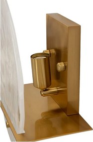 Lampada da parete dorata in vetro Portlan – Mauro Ferretti