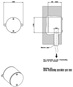 Goccia Corpo Incasso Comando Elettronico Cromo