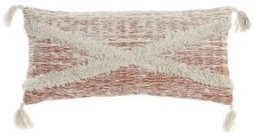 Cuscino DKD Home Decor 60 x 10 x 30 cm Beige Arancio Frange