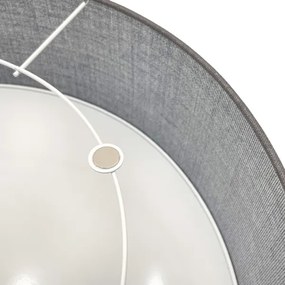 Plafoniera SIRJA 1xE27/15W/230V Ø 35 cm grigio