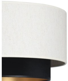 Plafoniera NATIA 1xE27/60W/230V bianco/nero