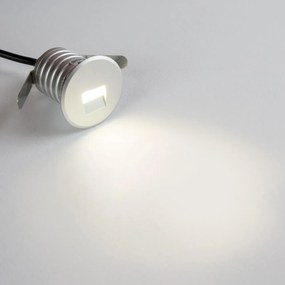 Faretto LED Acciaio 1W IP67 Professional - per Gradini Colore Bianco Caldo 2.700K