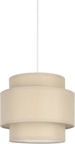 Brilagi - Lampadario sospeso RESNA con cavo 1xE27/60W/230V Ø 20 cm beige