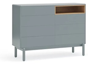 Cassettiera bassa blu-grigio 120x90 cm Corvo - Teulat