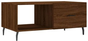 Tavolino da salotto rovere marrone 90x50x40cm legno multistrato