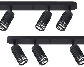 Faretto VERTICAL 6xGU10/8W/230V nero