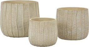 Cachepot Flake Set 3 Pz Cm 30,5X27-25X22,2-19,5X18