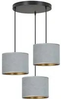 Lampada a Sospensione Hilde, Grigio, Acciaio, 42x100x50 cm, EPIKASA