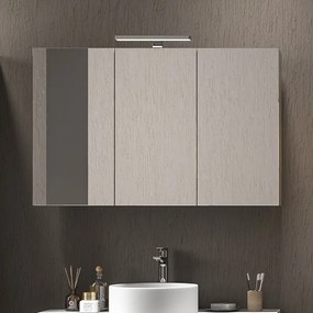 Specchio bagno contenitore in legno 100x13x75 cm SP-100 - KAMALU