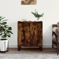 Credenza Rovere Fumo 60x35x70 cm in Legno Multistrato 827169