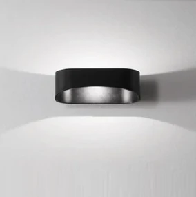 Applique ISYLUCE Drappo grande mm 250x80x120 LED COB 20W 3000K -nero