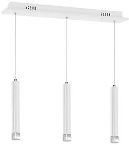 Lampadario LED su filo ALBA 3xLED/15W/230V bianco