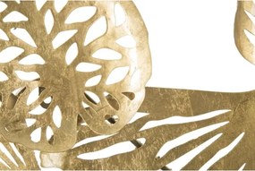 Pannello Decorativo In Ferro Iris Verticale 115x5x64 Cm Oro