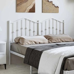 Testiera İn Metallo Bianco 150 Cm /