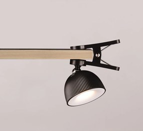 Lampada da tavolo a LED nera dimmerabile con clip (altezza 41 cm) Maxima - Reality