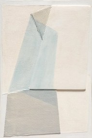 Dipinto su tela Astratto 10, bianco, grigio, blu 90 x 60 cm