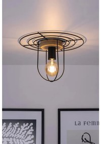 Plafoniera scandinavo Plafoniera scandinavo Cesare E27 nero x nero IP20, 1XE27