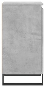 Credenza Grigio Cemento 40x35x70 cm in Legno Multistrato