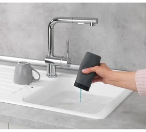 WENKO 54680100 - Dispenser EASY SQUEEZ-E 6x14 cm grigio/nero