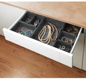 WENKO 64502100 - Organizzatore per cassetto FELT 28,5x20 cm grigio