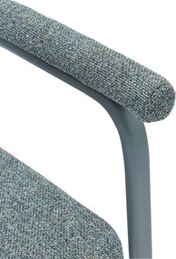 Set di sedie da pranzo grigia in imbottito con braccioli 2 pz Ecto – Hübsch