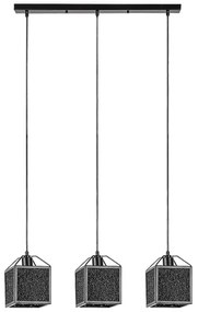 Rabalux 72219 - Lampadario a sospensione con filo SAMILO 3xE27/40W/230V nero