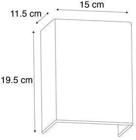 Applique da parete rustica beige - Vete