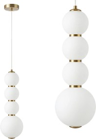 Lampada a sospensione a LED LHJ114-4CP oro spazzolato