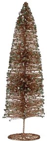 Albero di Natale Paillettes champagne 10 x 40 x 10 cm (6 Unità)