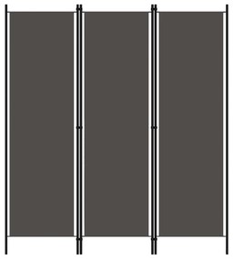 Paravento A 3 Pannelli Antracite 150x180 Cm /