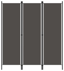 Paravento a 3 Pannelli Antracite 150x180 cm