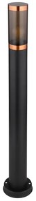 Globo 31588BC - Lampada da esterno BOSTON 1xE27/23W/230V IP44 80 cm nero/rame